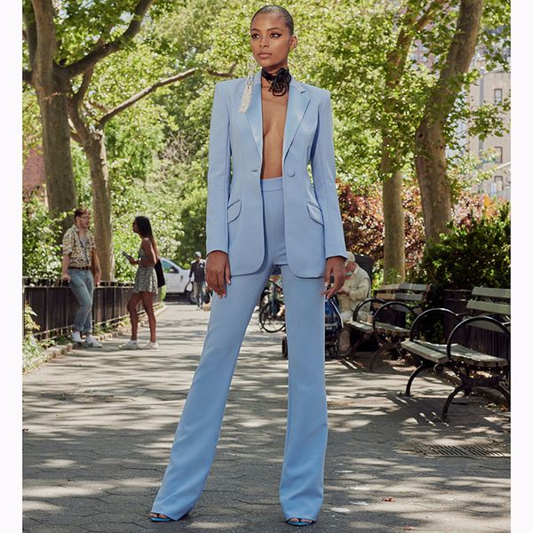 women's suits blazers office trousers suits two piece pants set women blazer blue business single buttons flared pants blazer formal pa, White;black
women's suits blazers office trousers suits two piece pants set women blazer blue business single buttons flared pants blazer formal pa, White;black