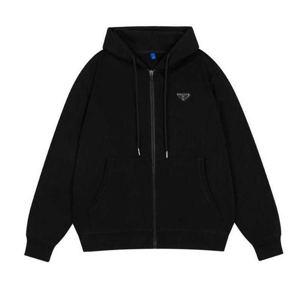 pra sweater designer hoodie autumn winter triangle zipper cardigan hooded coat men women simple sweaters, Black
pra sweater designer hoodie autumn winter triangle zipper cardigan hooded coat men women simple sweaters, Black