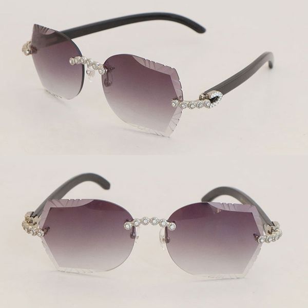 luxury moissanite diamond set rimless sunglasses womans original black buffalo horn eyeglasses men 8200762 big stones eyewear male and femal, White;black
luxury moissanite diamond set rimless sunglasses womans original black buffalo horn eyeglasses men 8200762 big stones eyewear male and femal, White;black