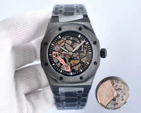fashion black hollow designer men's watch royal aaa automatic mechanical movement watches for men gold colorfast steel bracelet works s, Slivery;brown
fashion black hollow designer men's watch royal aaa automatic mechanical movement watches for men gold colorfast steel bracelet works s, Slivery;brown