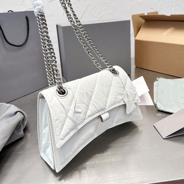 chain hourglass crossbody bag half moon shoulder bags women handbags purse genuine leather metal letters solid color clutch hand wallets
chain hourglass crossbody bag half moon shoulder bags women handbags purse genuine leather metal letters solid color clutch hand wallets