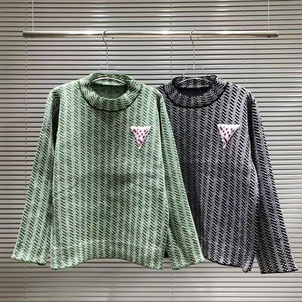 new triangle logo pattern jacquard round neck sweater sweatshirt street men's and women's knitted jumper autumn winter warm sweate, White;black
new triangle logo pattern jacquard round neck sweater sweatshirt street men's and women's knitted jumper autumn winter warm sweate, White;black