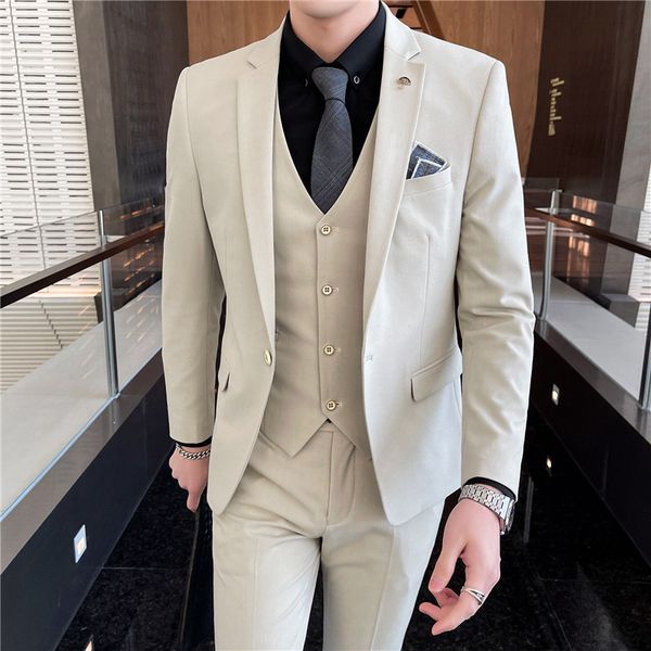 men's suits blazers jacketvestpants men business suitsmale fashion casual groom's wedding dressblazersman slim fit tuxedo 221008, White;black
men's suits blazers jacketvestpants men business suitsmale fashion casual groom's wedding dressblazersman slim fit tuxedo 221008, White;black