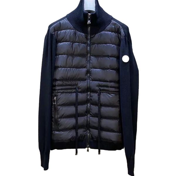 designer womens down and parkas knitted splice cardigan middle waist cord slim stand collar light coat embroidered badge fashion casual jack, Black
designer womens down and parkas knitted splice cardigan middle waist cord slim stand collar light coat embroidered badge fashion casual jack, Black