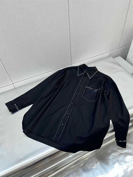 brand women's blouses shirts 22ss new temperament shirt embroidery c letter contrast color weave with irregular, White
brand women's blouses shirts 22ss new temperament shirt embroidery c letter contrast color weave with irregular, White