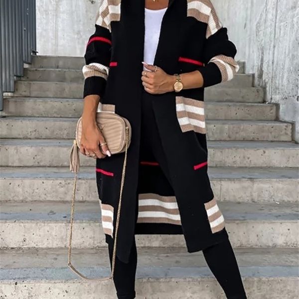womens knits tees spring autumn patchwork vneck knit sweaters women full sleeve casual holiday simple long cardigans streetwear drop 221008, White
womens knits tees spring autumn patchwork vneck knit sweaters women full sleeve casual holiday simple long cardigans streetwear drop 221008, White