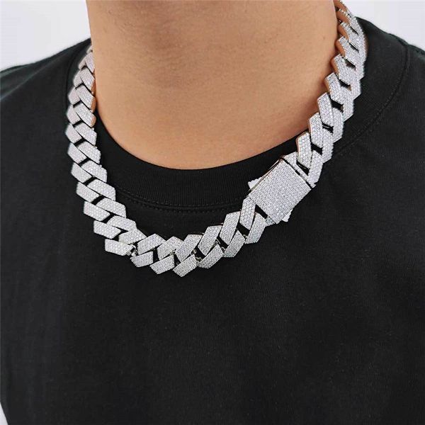 19mm wide iced out chains bling cz stone gold plated miami cuban link chain necklace bracelet men's hip hop necklaces jewelry gift, Silver
19mm wide iced out chains bling cz stone gold plated miami cuban link chain necklace bracelet men's hip hop necklaces jewelry gift, Silver