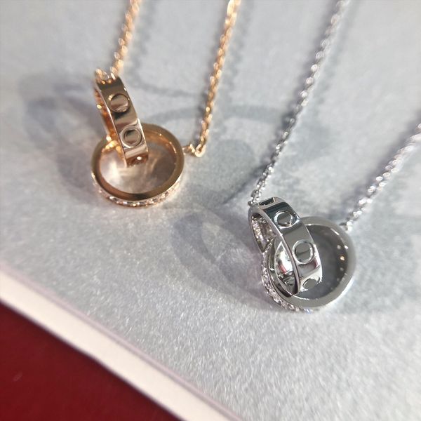 luxury fashion necklaces designer jewelry party sterling silver double rings diamond pendant rose gold necklaces for women fancy dress long
luxury fashion necklaces designer jewelry party sterling silver double rings diamond pendant rose gold necklaces for women fancy dress long