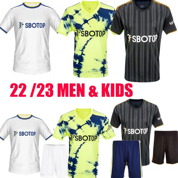 22 23 bamford leeds soccer jersey united home away third raphinha harrison shirt 2022 2023 james meslier uniforms kit mens kids goalkeeper f, Black;yellow
22 23 bamford leeds soccer jersey united home away third raphinha harrison shirt 2022 2023 james meslier uniforms kit mens kids goalkeeper f, Black;yellow