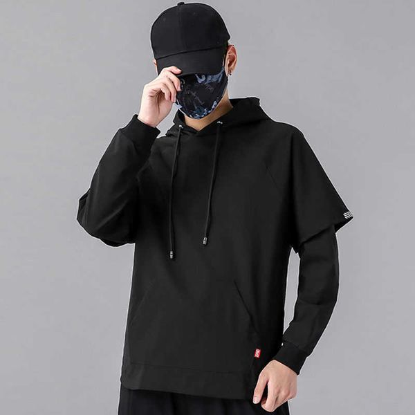 men's hoodies sweatshirts men fake two-pieces hip hop hoodie pure color hooded sweatshirt harajuku style trendy streetwear 2022 spring, Black
men's hoodies sweatshirts men fake two-pieces hip hop hoodie pure color hooded sweatshirt harajuku style trendy streetwear 2022 spring, Black