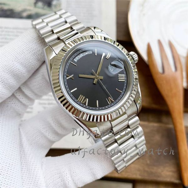 men's automatic mechanical watch 40mm 904l all stainless steel strap sapphire waterproof luminous double calendar watches montre de lux, Slivery;brown
men's automatic mechanical watch 40mm 904l all stainless steel strap sapphire waterproof luminous double calendar watches montre de lux, Slivery;brown