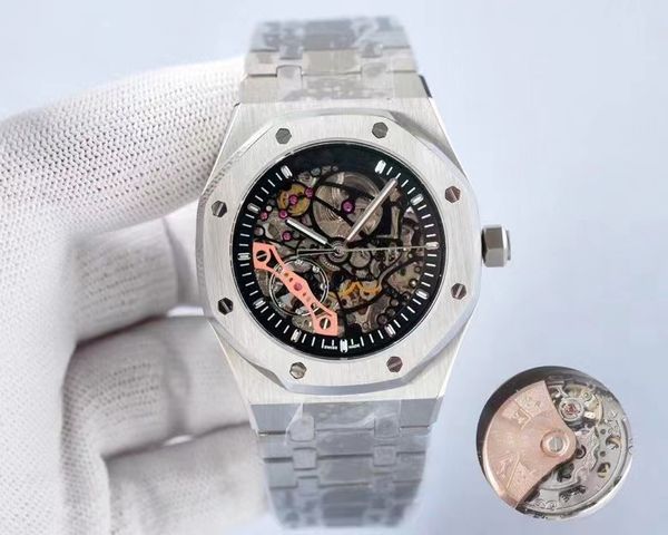 fashionable black hollow design men's watch royal fully automatic mechanical movement watches gold colorfast steel bracelet works stabl, Slivery;brown
fashionable black hollow design men's watch royal fully automatic mechanical movement watches gold colorfast steel bracelet works stabl, Slivery;brown