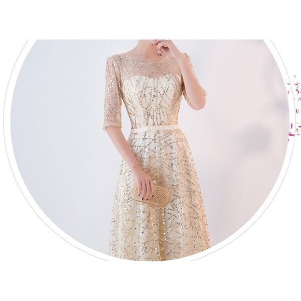 line a large size light champagne/navy blue color mother of the bride dresses o-neck sequined new in, Black;red
line a large size light champagne/navy blue color mother of the bride dresses o-neck sequined new in, Black;red