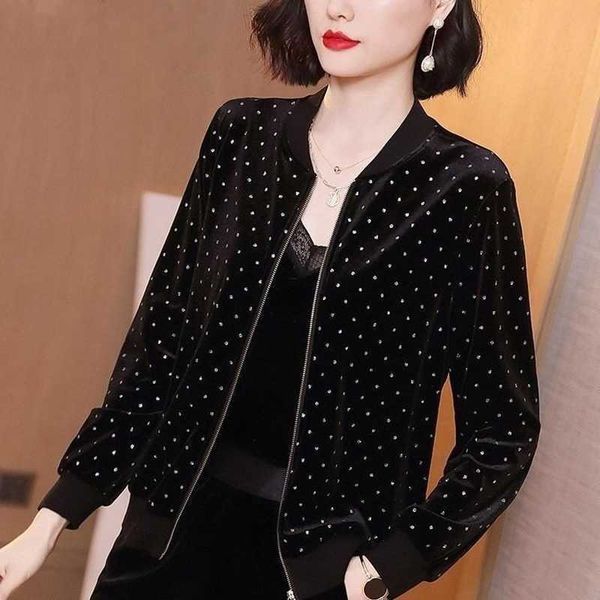 women's jackets new plus size 5xl long sleeve thin 2022 basic jacket female bomber zipper baseball jackets gold velvet black women jack, Black;brown
women's jackets new plus size 5xl long sleeve thin 2022 basic jacket female bomber zipper baseball jackets gold velvet black women jack, Black;brown