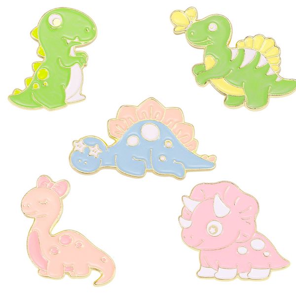 kawaii dinosaurs enamel pins custom t-rex stegosaurus brooches lapel badges prehistoric animal jewelry gift for kids friends, Blue
kawaii dinosaurs enamel pins custom t-rex stegosaurus brooches lapel badges prehistoric animal jewelry gift for kids friends, Blue