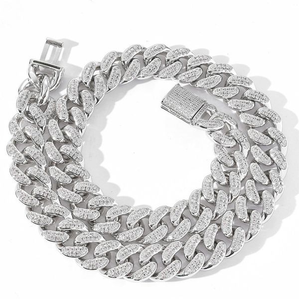 fashion new 15mm 18-24inch 925 sterling silver bling moissanite cuban chain necklace bracelet for women/men
fashion new 15mm 18-24inch 925 sterling silver bling moissanite cuban chain necklace bracelet for women/men