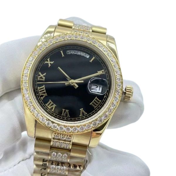 mens watch super quality automatic mechanical 36mm size hand-inlaid roman diamond sapphire scratch resistant glass bussiness gift wristwatch, Slivery;brown
mens watch super quality automatic mechanical 36mm size hand-inlaid roman diamond sapphire scratch resistant glass bussiness gift wristwatch, Slivery;brown