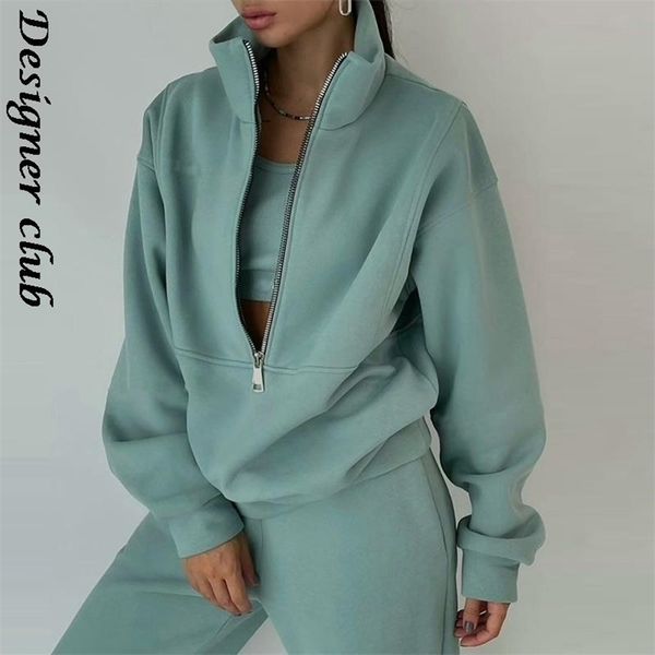 womens two piece pants women casual suit autumn winter fashion warm suit oversized polo zipper sweatshirts and trouser two piece set 221008, White
womens two piece pants women casual suit autumn winter fashion warm suit oversized polo zipper sweatshirts and trouser two piece set 221008, White