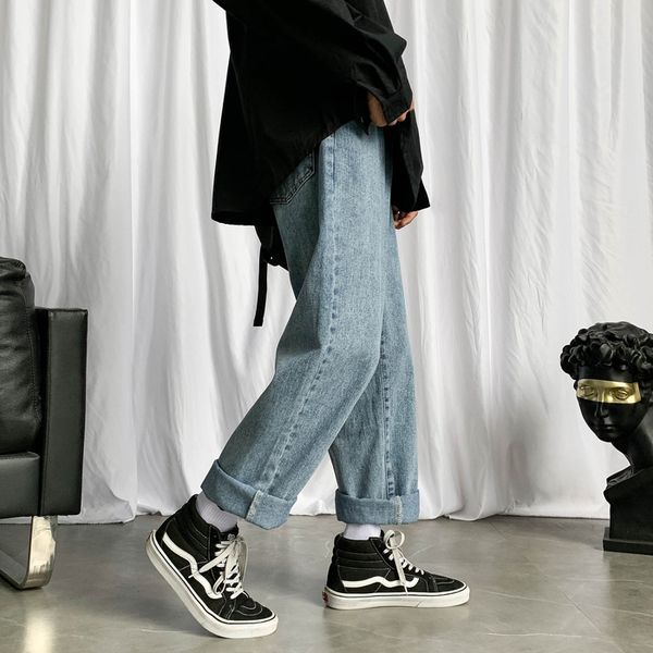 men's jeans men's loose blackblue straight pants spring solid color casual baggy jeans homme jeans biker denim trousers 2xls 22100, Blue
men's jeans men's loose blackblue straight pants spring solid color casual baggy jeans homme jeans biker denim trousers 2xls 22100, Blue