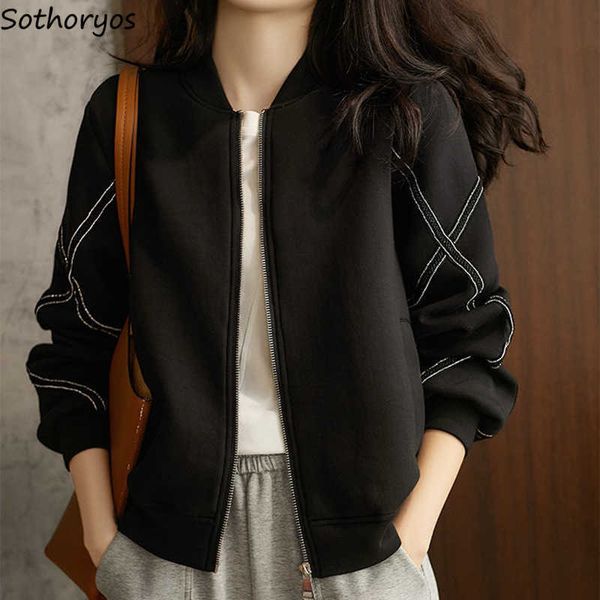 women's jackets criss-cross design jackets women black simple fashion classic long sleeve coat fall zipper loose all-match ladies casua, Black;brown
women's jackets criss-cross design jackets women black simple fashion classic long sleeve coat fall zipper loose all-match ladies casua, Black;brown