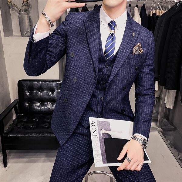 men's suits blazers jacketvestpants men doublebreasted suitsmale slim fit business blazersman cotton groom's wedding dress s3xl 22, White;black
men's suits blazers jacketvestpants men doublebreasted suitsmale slim fit business blazersman cotton groom's wedding dress s3xl 22, White;black