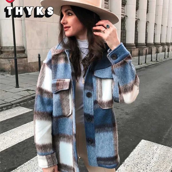 women's jackets autumn winter plaid jackets wool blend coat fashion button thick vintage casual office warm overshirt ladies outwear ch, Black;brown
women's jackets autumn winter plaid jackets wool blend coat fashion button thick vintage casual office warm overshirt ladies outwear ch, Black;brown