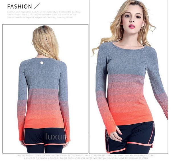 ll-260 women's active shirts & tees ladies yoga gym outerwear slim tight shirts long sleeve running excerise fast dry sportwear
ll-260 women's active shirts & tees ladies yoga gym outerwear slim tight shirts long sleeve running excerise fast dry sportwear
