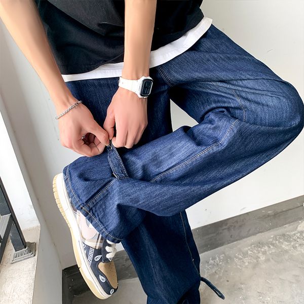 men's jeans straight loose jeans mens retro high street washed casual denim trousers men vintage hip hop fashion jean pants 221008, Blue
men's jeans straight loose jeans mens retro high street washed casual denim trousers men vintage hip hop fashion jean pants 221008, Blue