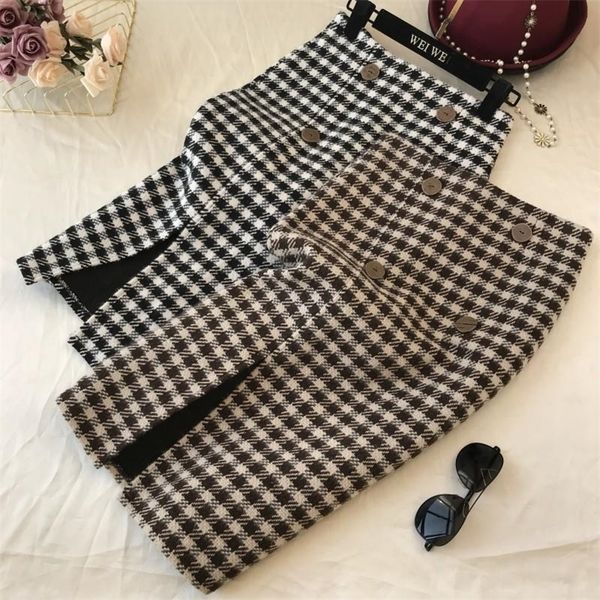skirt en winter women's thickened mid length vintage plaid a line high waist office lady mujer faldas 221008, Black
skirt en winter women's thickened mid length vintage plaid a line high waist office lady mujer faldas 221008, Black