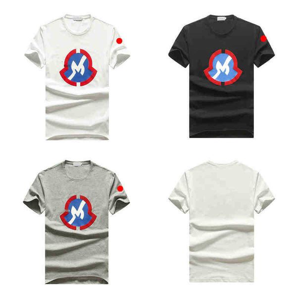 designer monclair t-shirt new summer mercerized cotton men's round neck printed short sleeve t-shirt, White;black
designer monclair t-shirt new summer mercerized cotton men's round neck printed short sleeve t-shirt, White;black