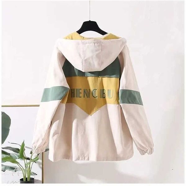 women's jackets 2022 new spring autumn women jacket coat hooded windbreaker famale long sleeves bomber jacket print loose outwear t2210, Black;brown
women's jackets 2022 new spring autumn women jacket coat hooded windbreaker famale long sleeves bomber jacket print loose outwear t2210, Black;brown