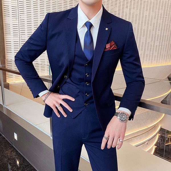 men's suits blazers jacketsvestpants brand clothing a threepiece suitmale cotton fashion business blazersman slim coat 5xl 221008, White;black
men's suits blazers jacketsvestpants brand clothing a threepiece suitmale cotton fashion business blazersman slim coat 5xl 221008, White;black