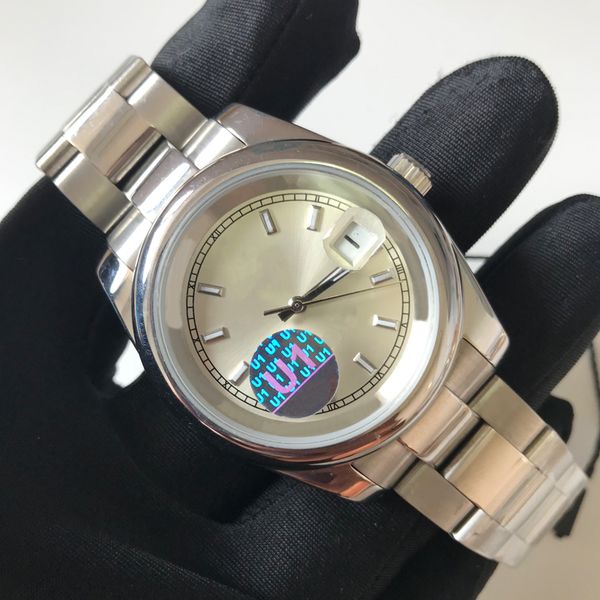 luxury watches aaa watch silver case dial 41mm automatic mechanical sweeping men watches date sapphire glass quality stainless steel wristwa, Slivery;brown
luxury watches aaa watch silver case dial 41mm automatic mechanical sweeping men watches date sapphire glass quality stainless steel wristwa, Slivery;brown