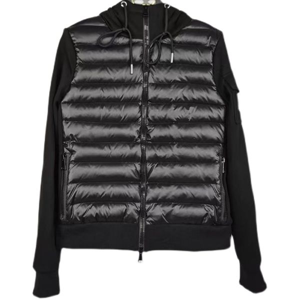 designer womens down and parkas men's knitted panel hooded lightweight coat embroidered badge sportswear slim fit sweater warm jacket, Black
designer womens down and parkas men's knitted panel hooded lightweight coat embroidered badge sportswear slim fit sweater warm jacket, Black