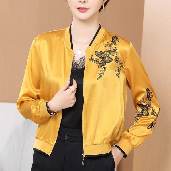 women's jackets simulation silk satin thin short jacket women sun protection clothing large size long-sleeved spring autumn 2022 outer, Black;brown
women's jackets simulation silk satin thin short jacket women sun protection clothing large size long-sleeved spring autumn 2022 outer, Black;brown