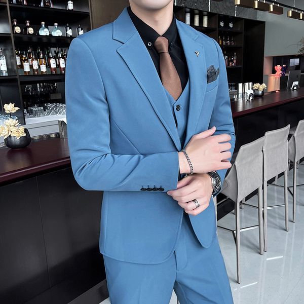 men's suits blazers jacketvestpant men suit 3 piece set slid color business wedding banquet simple slim fit waisocat dress leisure blaz, White;black
men's suits blazers jacketvestpant men suit 3 piece set slid color business wedding banquet simple slim fit waisocat dress leisure blaz, White;black