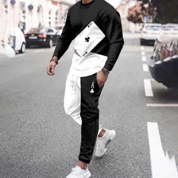 men's tracksuits piece set d print male clothes outfits long sleeve t shirtpants suit fashion casual streetwear sportswear g221010, Gray
men's tracksuits piece set d print male clothes outfits long sleeve t shirtpants suit fashion casual streetwear sportswear g221010, Gray