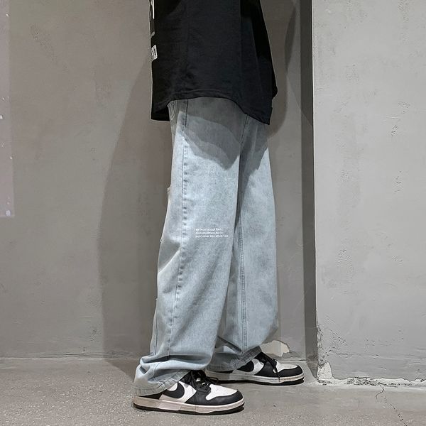 men's jeans men jeans printed wide leg denim straight cargo jean pants men's jeans hip hop multipockets streetwear neutral denim t, Blue
men's jeans men jeans printed wide leg denim straight cargo jean pants men's jeans hip hop multipockets streetwear neutral denim t, Blue