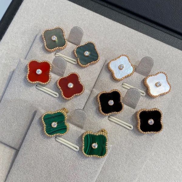 luxury sweet clover designer stud earrings for women 18k gold brand 4 leaf flower cute ol engagement ear rings earring party jewelry gift, Golden;silver
luxury sweet clover designer stud earrings for women 18k gold brand 4 leaf flower cute ol engagement ear rings earring party jewelry gift, Golden;silver
