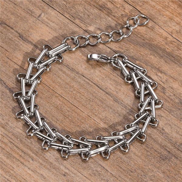 silver color bracelets stainless steel interlocked triangle link chain bracelets punk vintage wristband jewelry, Golden;silver
silver color bracelets stainless steel interlocked triangle link chain bracelets punk vintage wristband jewelry, Golden;silver