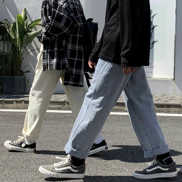 men's jeans spring summer jeans men women casual straight denim trousers streetwear fashion wide leg pants khakibluerice white 221008, Blue
men's jeans spring summer jeans men women casual straight denim trousers streetwear fashion wide leg pants khakibluerice white 221008, Blue