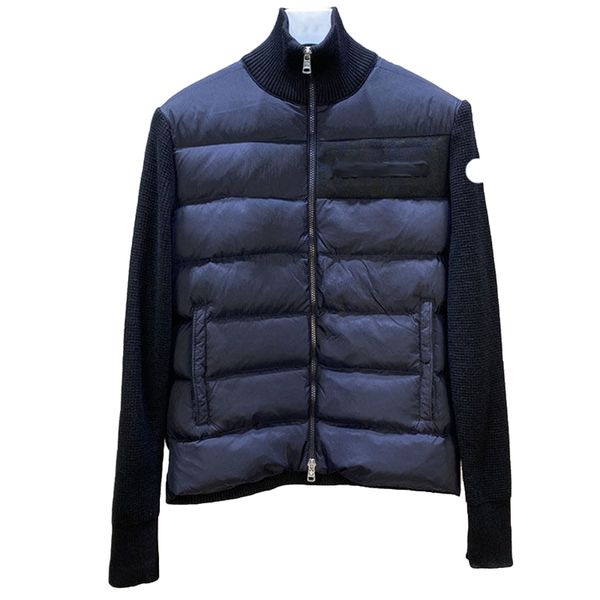 designer mens down parkas women's knitted splice stand neck chest letter embossed lightweight knitwear coat couple embroidered badge ca, Black
designer mens down parkas women's knitted splice stand neck chest letter embossed lightweight knitwear coat couple embroidered badge ca, Black