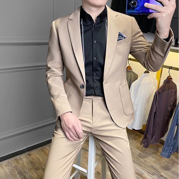 men's suits blazers jacketspants brand clothing men of highgrade pure cotton business blazersmale slim fit casual suit of two pieces s3, White;black
men's suits blazers jacketspants brand clothing men of highgrade pure cotton business blazersmale slim fit casual suit of two pieces s3, White;black