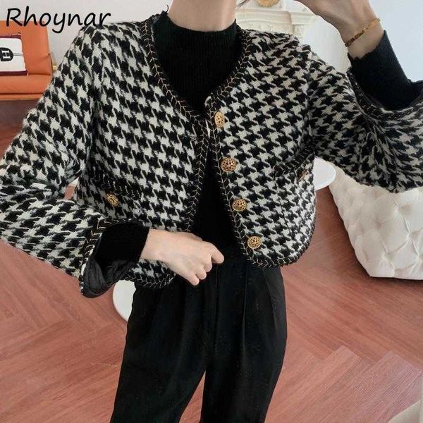 women's jackets basic cropped jackets women plaid autumn ins dents korean style o-neck cozy fashion design pockets new arrival leisure, Black;brown
women's jackets basic cropped jackets women plaid autumn ins dents korean style o-neck cozy fashion design pockets new arrival leisure, Black;brown