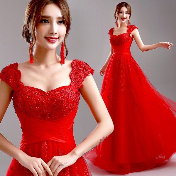 mother of the bride dresses o-neck large size lace with pearls long evening new in, Black;red
mother of the bride dresses o-neck large size lace with pearls long evening new in, Black;red