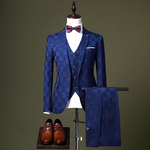 men's suits blazers jacketvestpants latest design black formal men suits fashion groom tuxedos wedding party mens suits threepiece suit, White;black
men's suits blazers jacketvestpants latest design black formal men suits fashion groom tuxedos wedding party mens suits threepiece suit, White;black