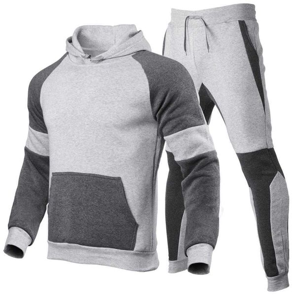 men's tracksuits fashion color patchwork men sets hoodiespants suits warm tracksuit sportswear male long sleeve coats casual sports clo, Gray
men's tracksuits fashion color patchwork men sets hoodiespants suits warm tracksuit sportswear male long sleeve coats casual sports clo, Gray