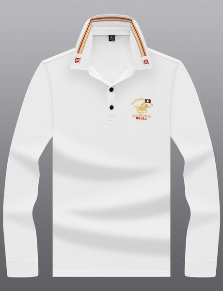 fashion designer men's t-shirt cotton polo shirt long sleeve slim fit breathable street shirts, White;black
fashion designer men's t-shirt cotton polo shirt long sleeve slim fit breathable street shirts, White;black