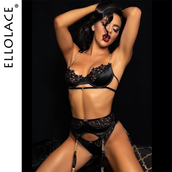 set ellolace fancy womens underwear lingerie lace bra with chain strap garters thongs black brief sets underwire bilizna set 221010, Red;black
set ellolace fancy womens underwear lingerie lace bra with chain strap garters thongs black brief sets underwire bilizna set 221010, Red;black