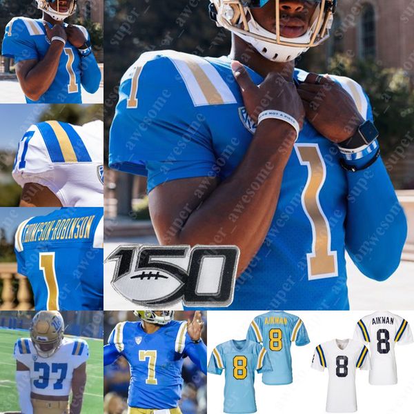 american college football wear ucla bruins football jersey dorian thompson-robinson ethan garbers jake bobo zach charbonnet kazmeir allen la, Black
american college football wear ucla bruins football jersey dorian thompson-robinson ethan garbers jake bobo zach charbonnet kazmeir allen la, Black